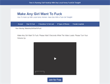 Tablet Screenshot of makeanygirlwanttofuck.net
